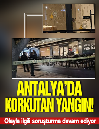 Antalya'da ormanlık alanda yangın