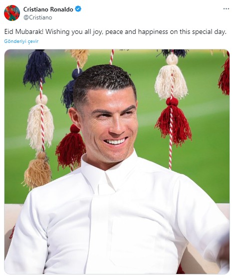 Cristiano Ronaldo'dan Ramazan Bayramı mesajı: Mübarek olsun