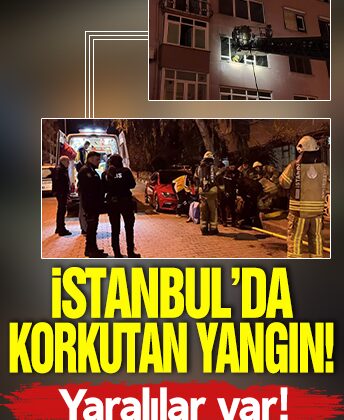 İstanbul’da korkutan yangın! Yaralılar var