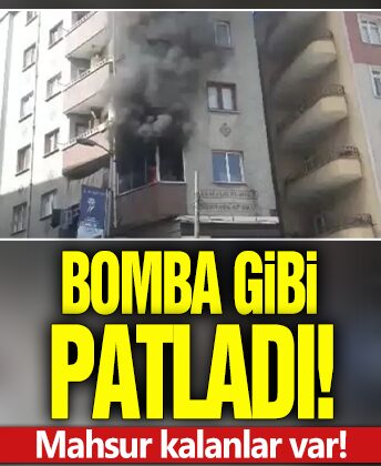 İstanbul Güngören’de kombi patlaması: Mahsur kalanlar var!