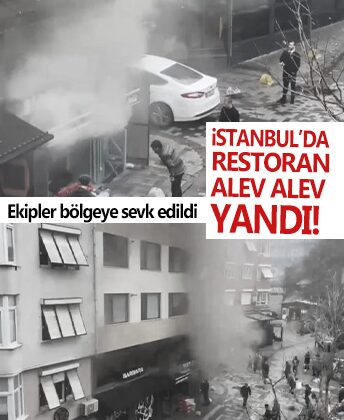 Korkutan yangın! Kadıköy’de restoran alev aldı