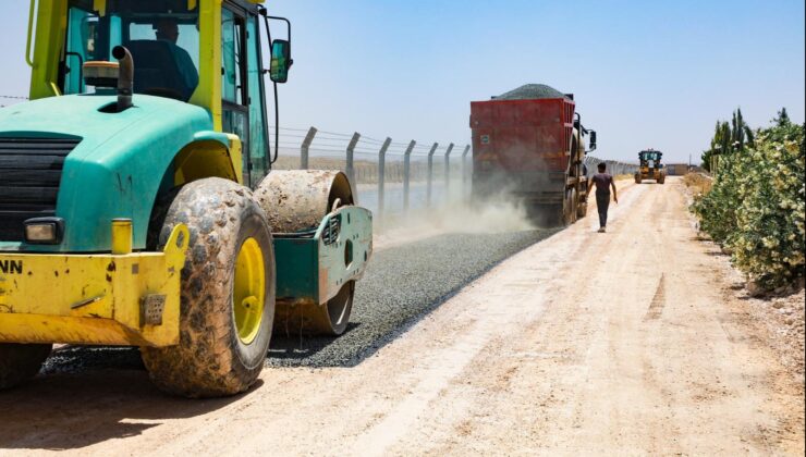Harran’da konforlu bir ulaşım için asfalt çalışmaları sürüyor