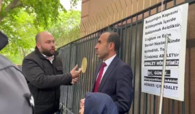 Şenyaşar ailesinin Adalet Nöbeti’nde pankart tartışması