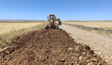 Büyükşehir’den Siverek Kırsalında Stabilize Yol Çalışması