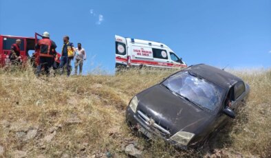 Şarampole Devrilen Otomobilde 1 Kişi Yaralandı